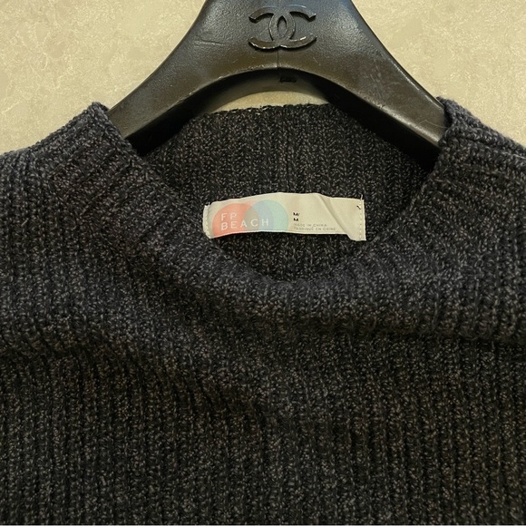 Free People Freya Short Sleeve Sweater In Black Size M - Picture 6 of 12